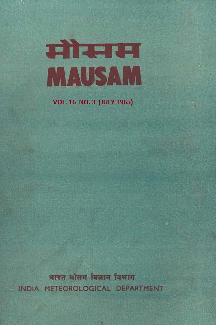 					View Vol. 16 No. 3 (1965): MAUSAM
				